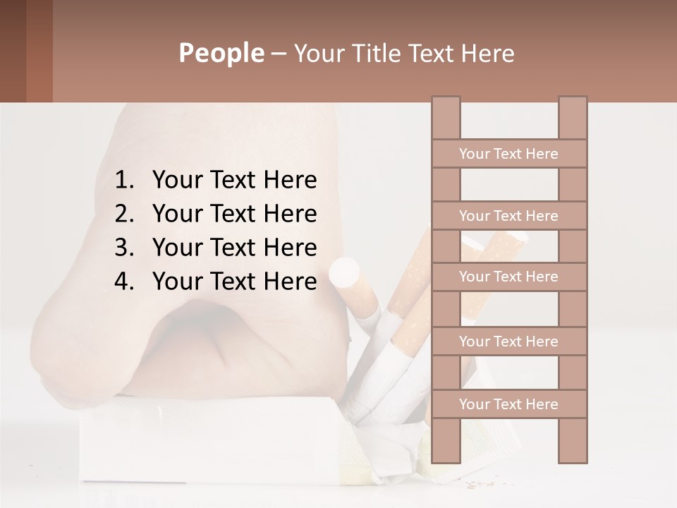 Stick Cancer Break PowerPoint Template