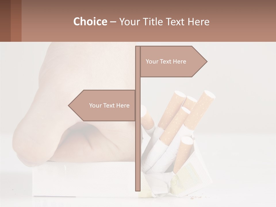 Stick Cancer Break PowerPoint Template