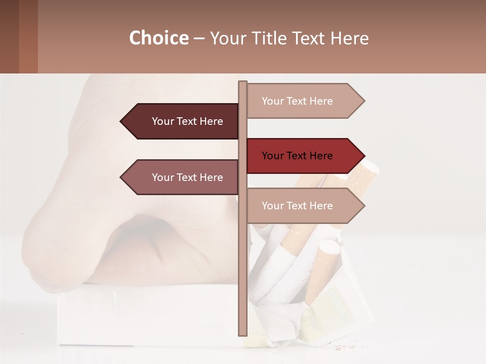 Stick Cancer Break PowerPoint Template