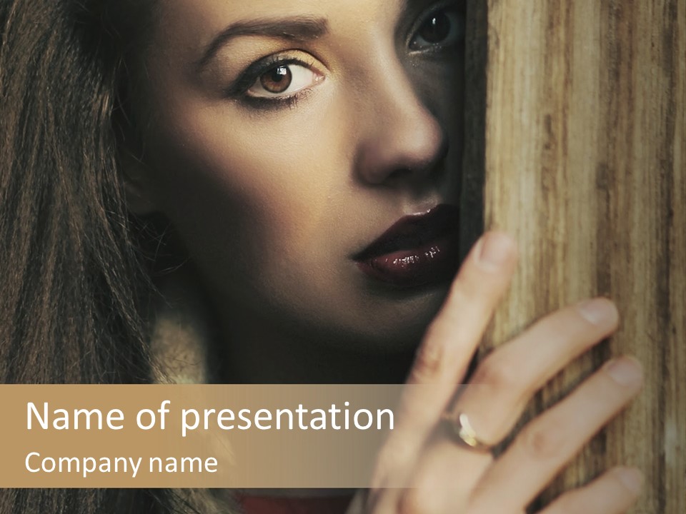 Pretty Red Sensual PowerPoint Template