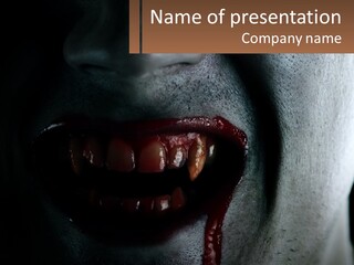 Vampire Horror Dark PowerPoint Template