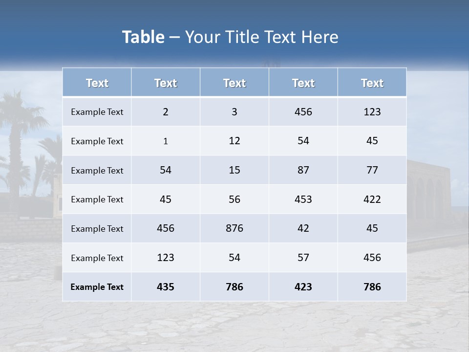 Ribat Cloudy Tunisia PowerPoint Template