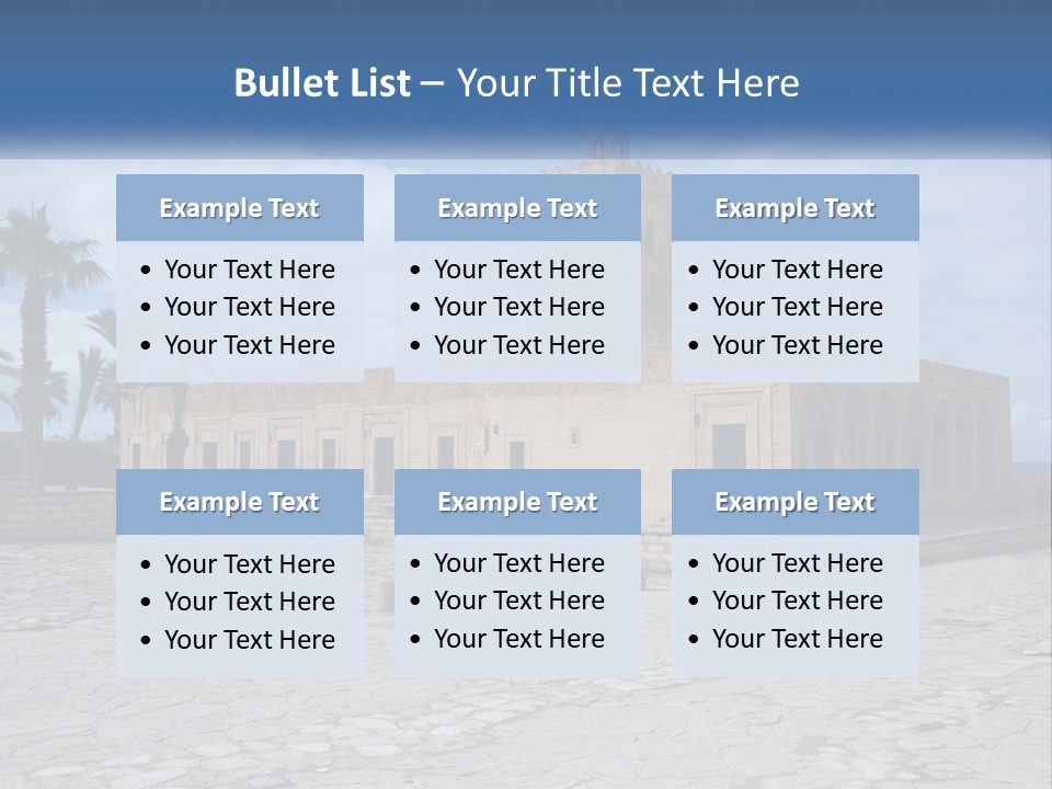 Ribat Cloudy Tunisia PowerPoint Template