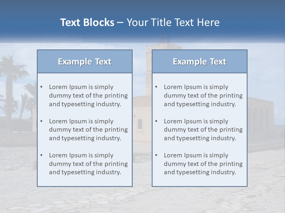Ribat Cloudy Tunisia PowerPoint Template