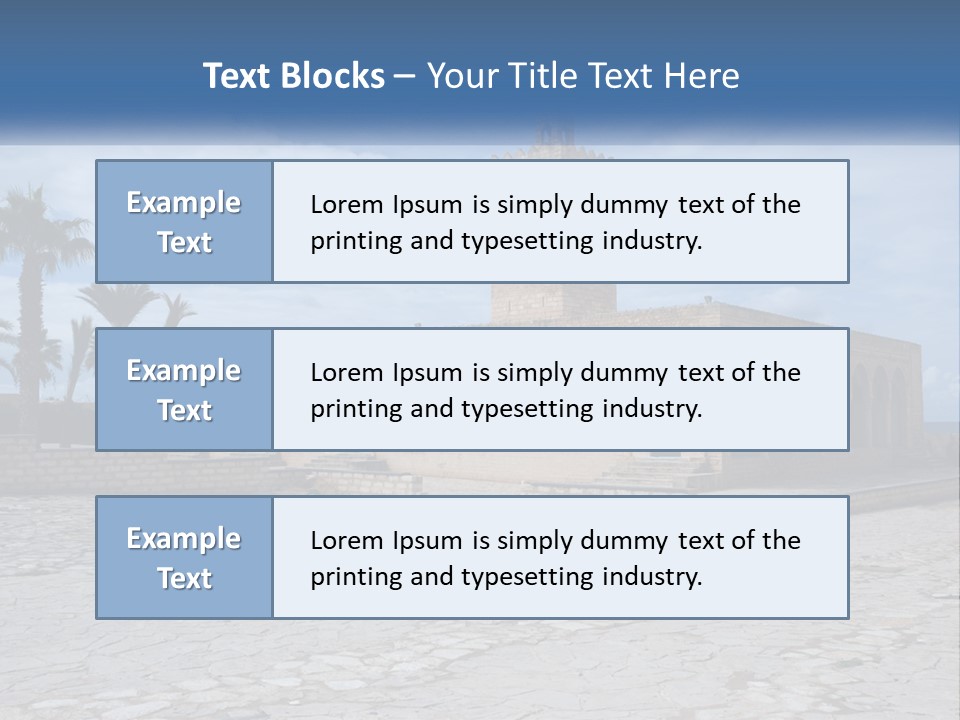 Ribat Cloudy Tunisia PowerPoint Template