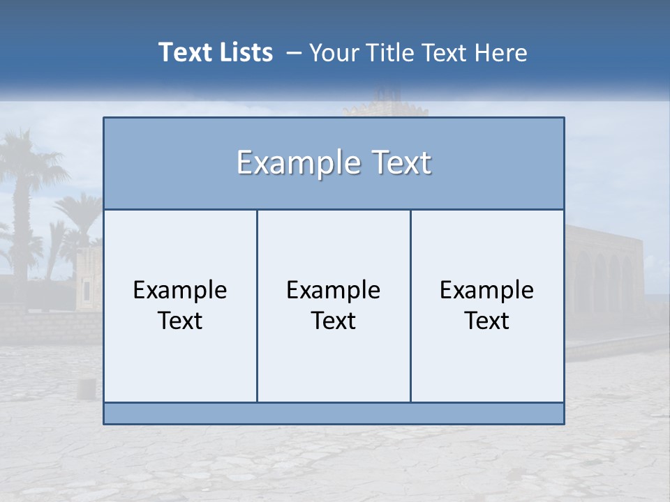 Ribat Cloudy Tunisia PowerPoint Template