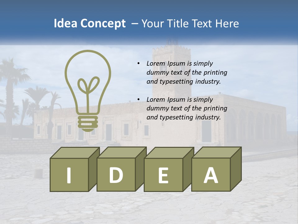 Ribat Cloudy Tunisia PowerPoint Template