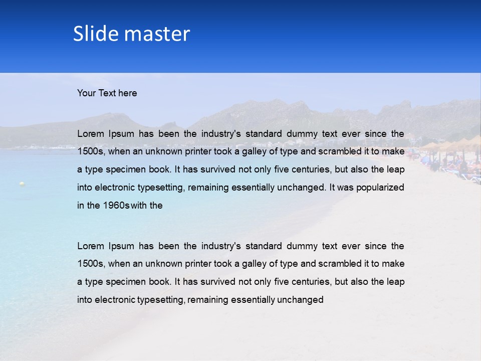 Majorca Coast Recreation PowerPoint Template