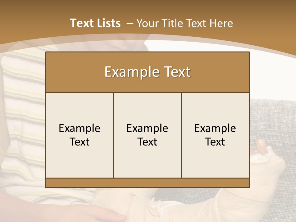 Arm Condition One PowerPoint Template