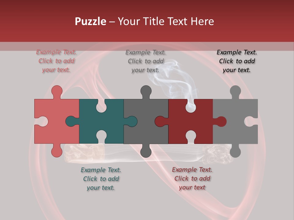 Forbidden Interdiction Cigarette PowerPoint Template