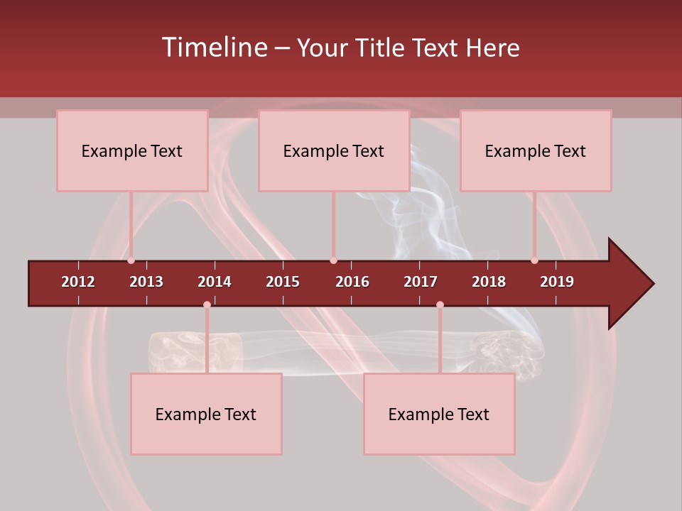 Forbidden Interdiction Cigarette PowerPoint Template