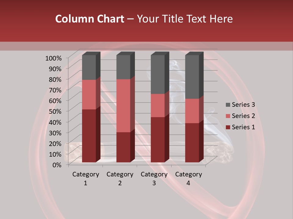 Forbidden Interdiction Cigarette PowerPoint Template