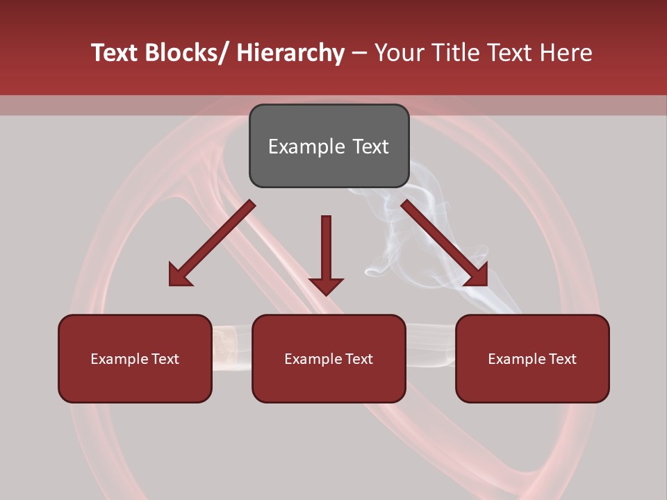 Forbidden Interdiction Cigarette PowerPoint Template