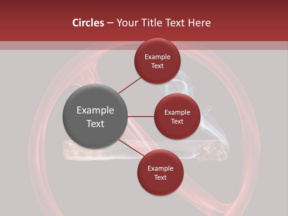 Forbidden Interdiction Cigarette PowerPoint Template