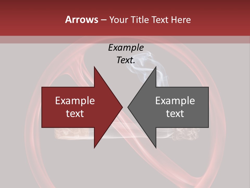 Forbidden Interdiction Cigarette PowerPoint Template