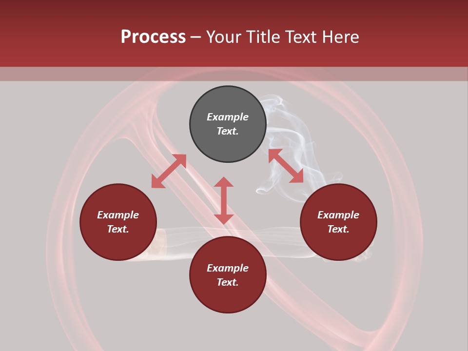 Forbidden Interdiction Cigarette PowerPoint Template