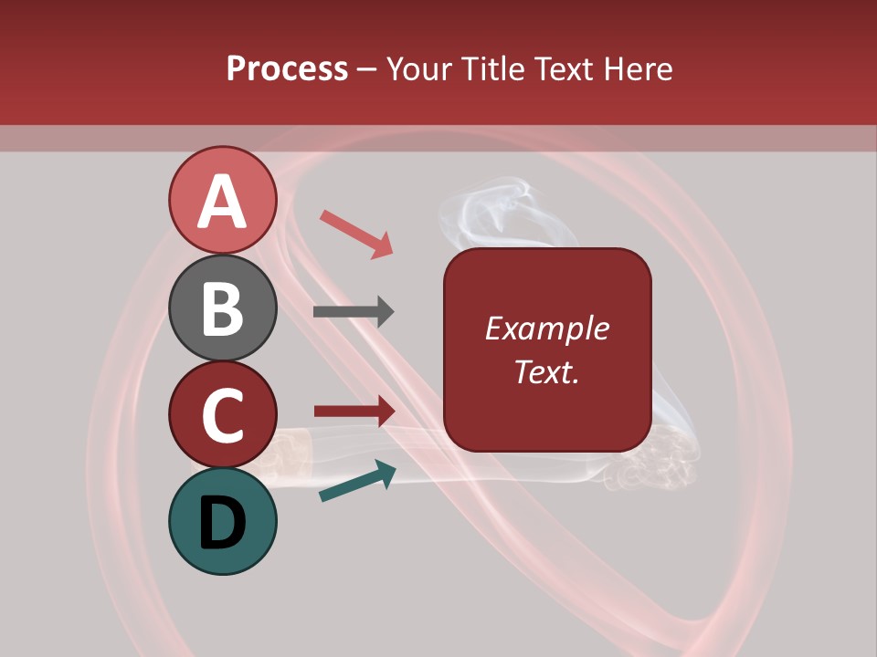 Forbidden Interdiction Cigarette PowerPoint Template