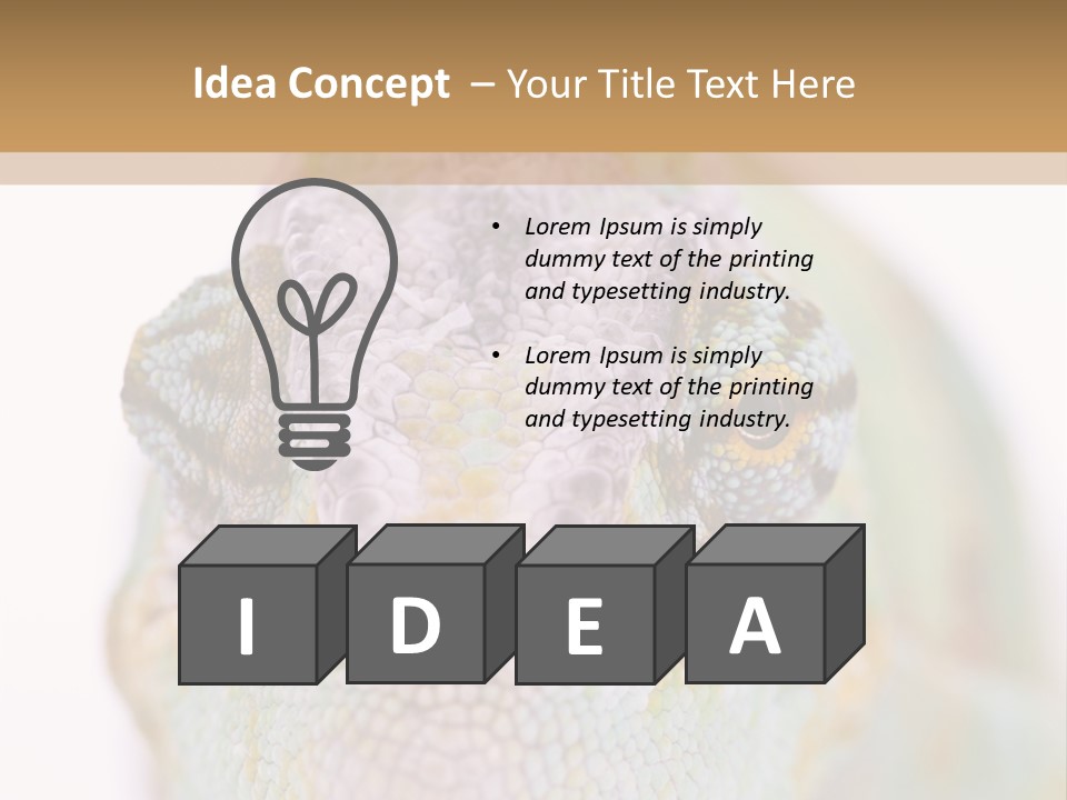 On Top Of Stem Flower PowerPoint Template