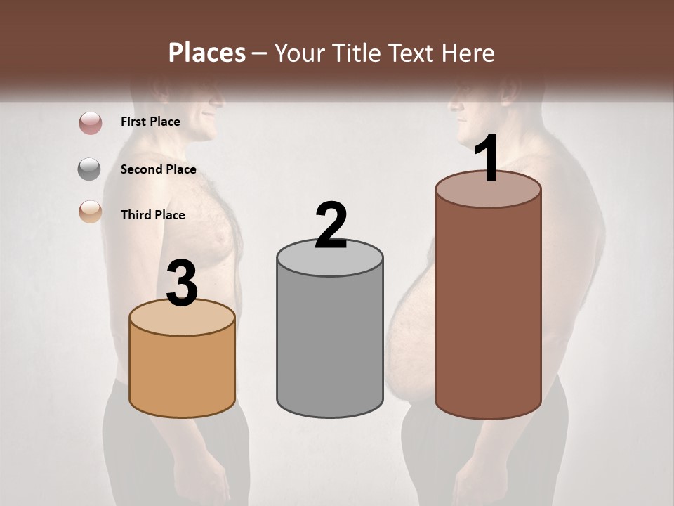 Man Lose Weight Adult PowerPoint Template