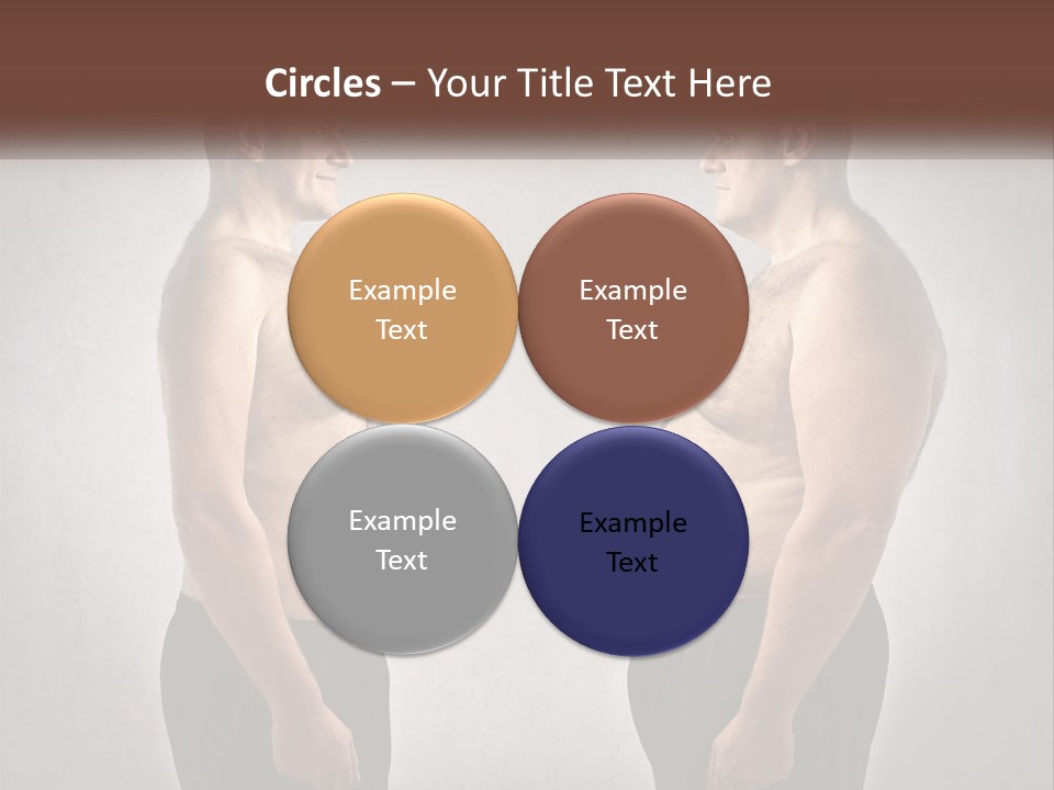 Man Lose Weight Adult PowerPoint Template