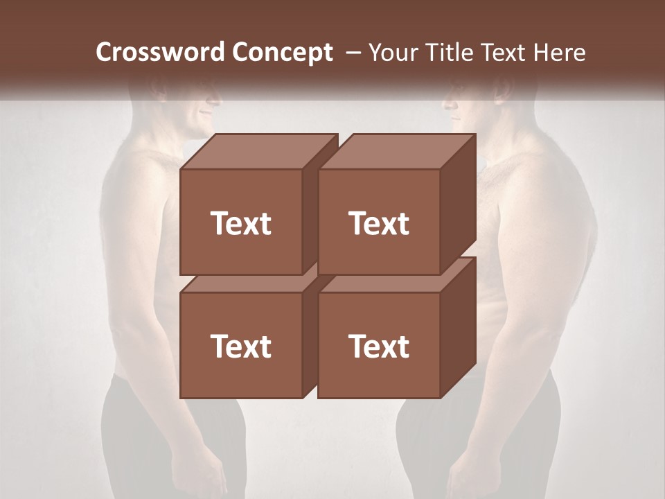 Man Lose Weight Adult PowerPoint Template