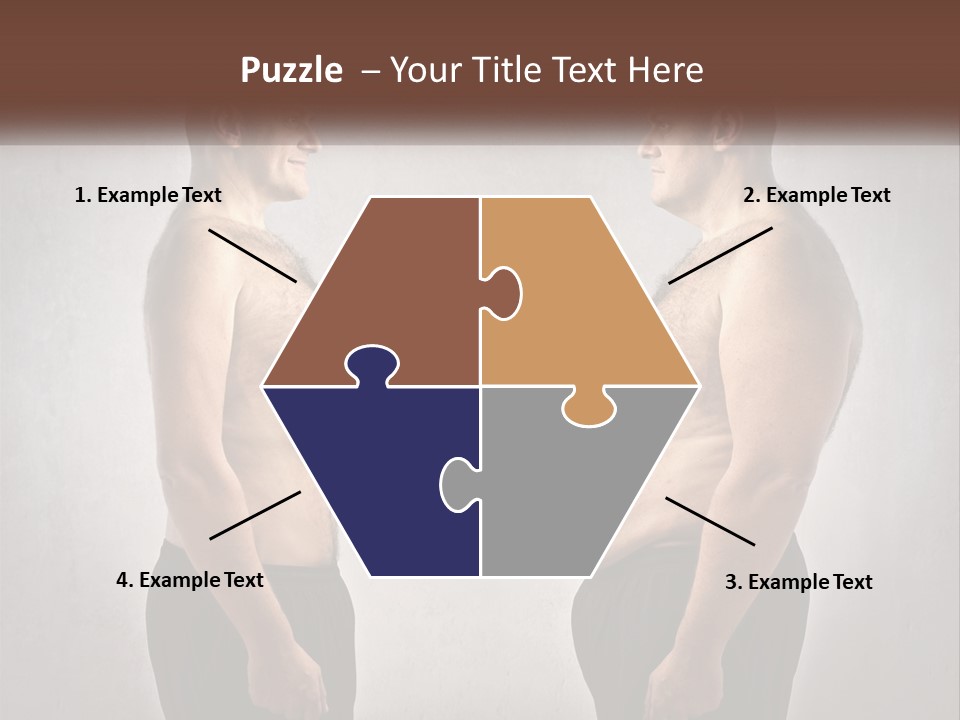 Man Lose Weight Adult PowerPoint Template