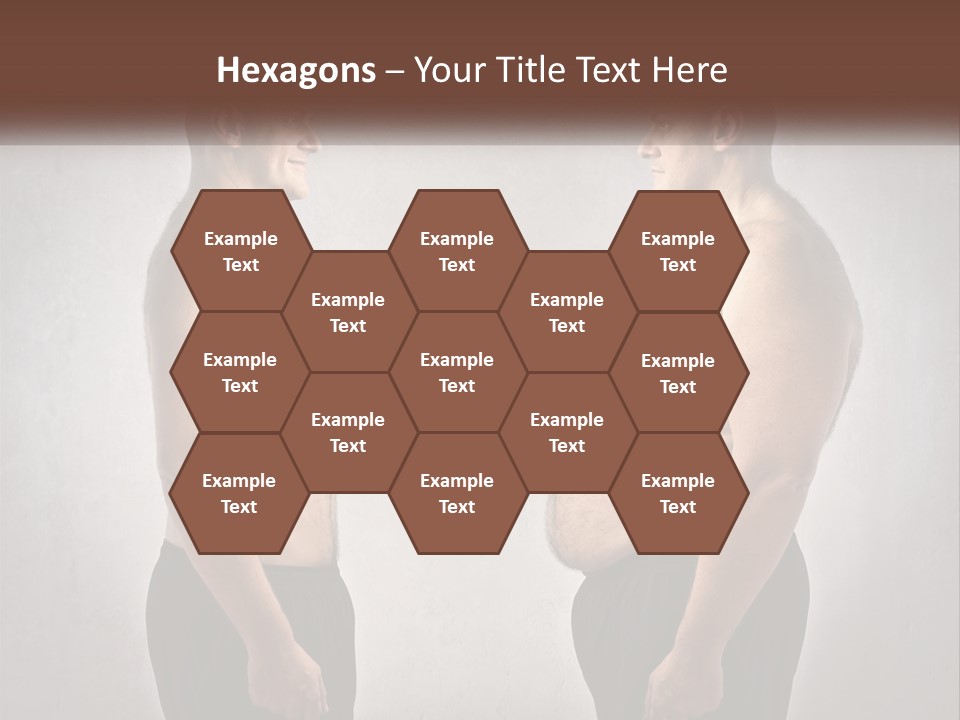 Man Lose Weight Adult PowerPoint Template