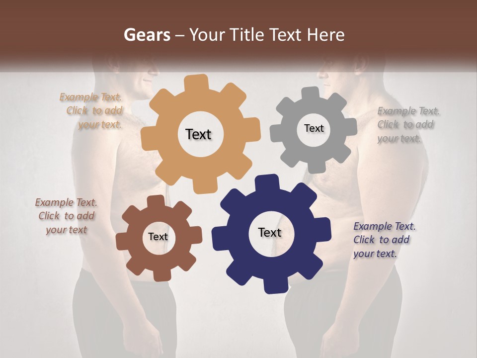 Man Lose Weight Adult PowerPoint Template