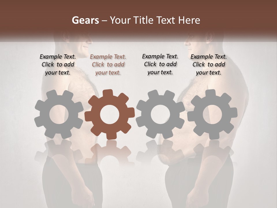 Man Lose Weight Adult PowerPoint Template