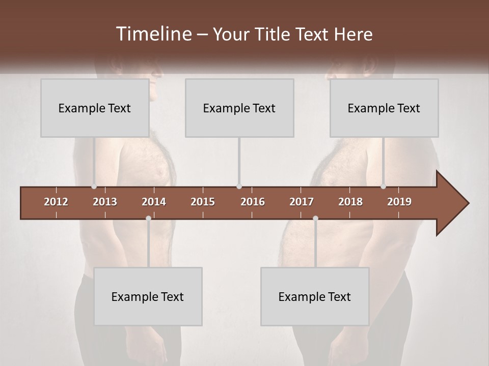 Man Lose Weight Adult PowerPoint Template