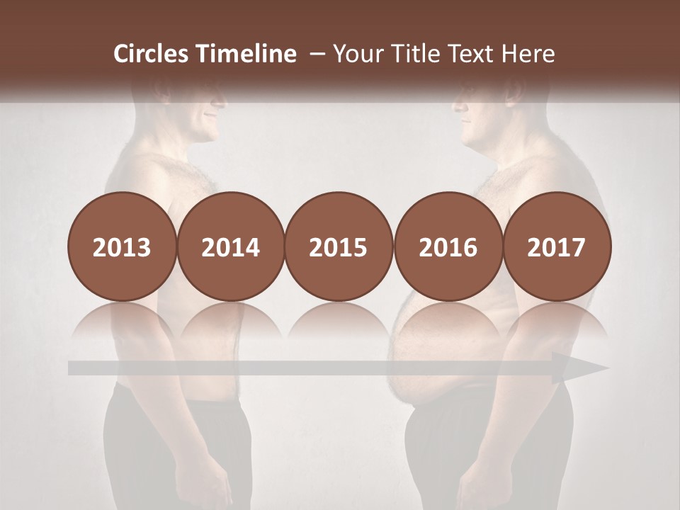 Man Lose Weight Adult PowerPoint Template