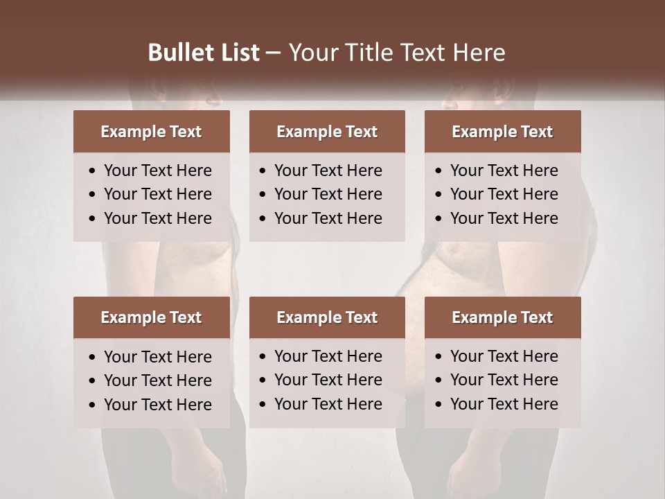 Man Lose Weight Adult PowerPoint Template