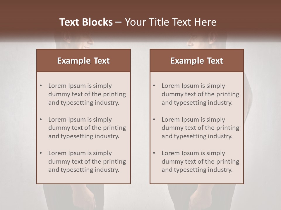 Man Lose Weight Adult PowerPoint Template
