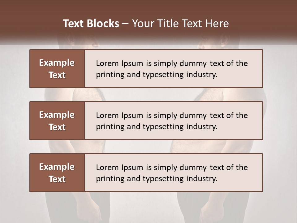 Man Lose Weight Adult PowerPoint Template