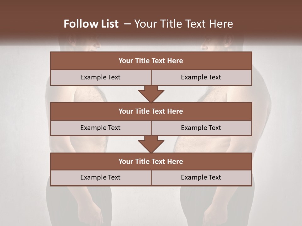Man Lose Weight Adult PowerPoint Template