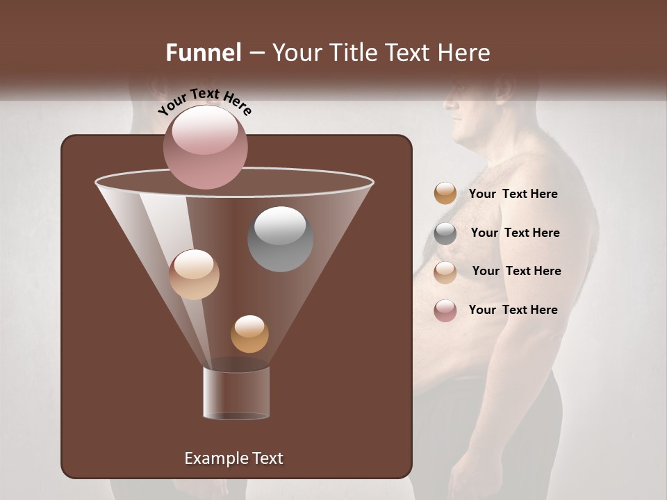 Man Lose Weight Adult PowerPoint Template