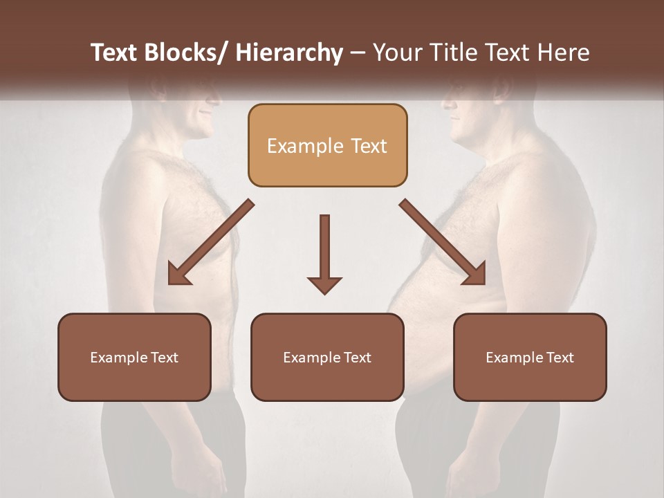 Man Lose Weight Adult PowerPoint Template