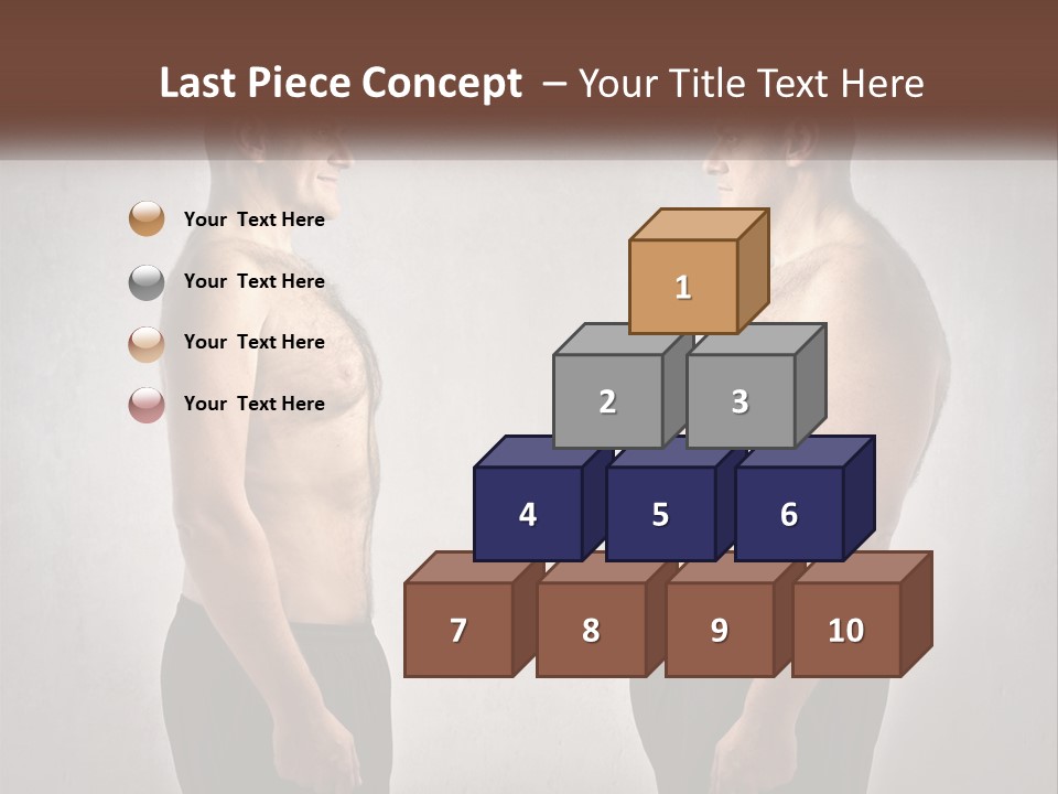 Man Lose Weight Adult PowerPoint Template