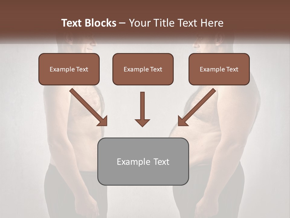 Man Lose Weight Adult PowerPoint Template