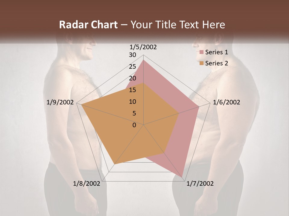 Man Lose Weight Adult PowerPoint Template