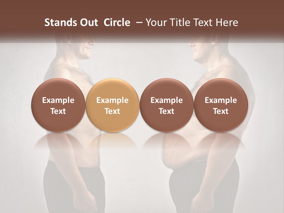 Man Lose Weight Adult PowerPoint Template