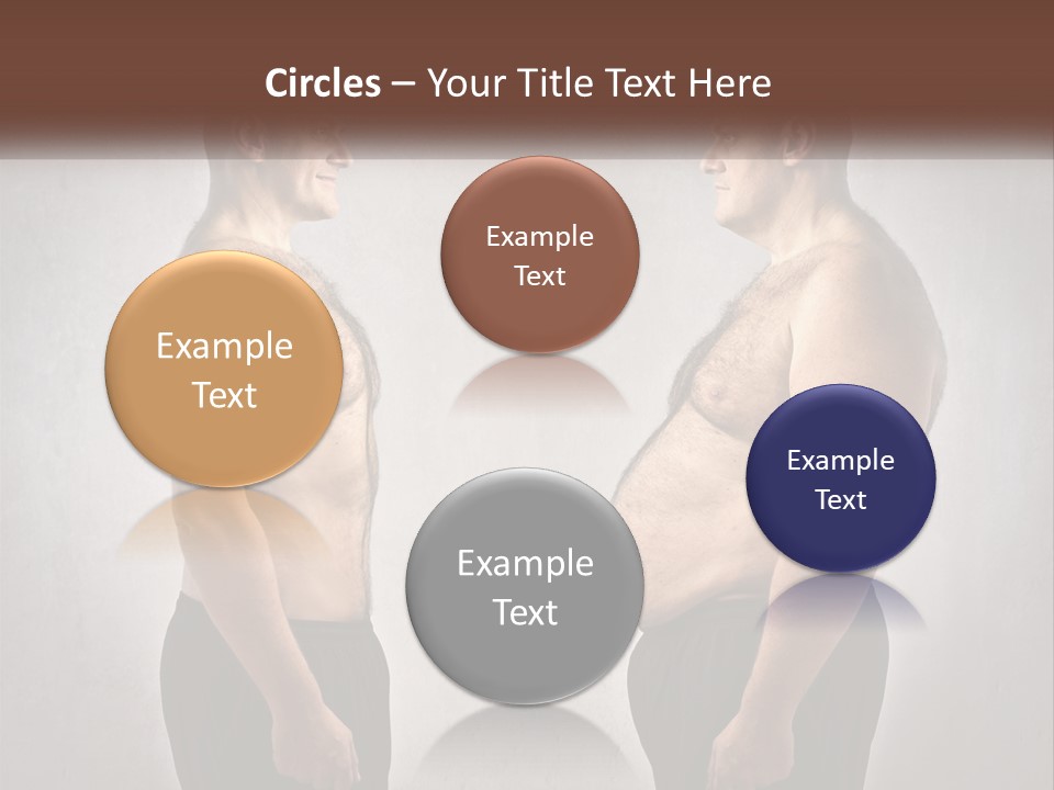 Man Lose Weight Adult PowerPoint Template