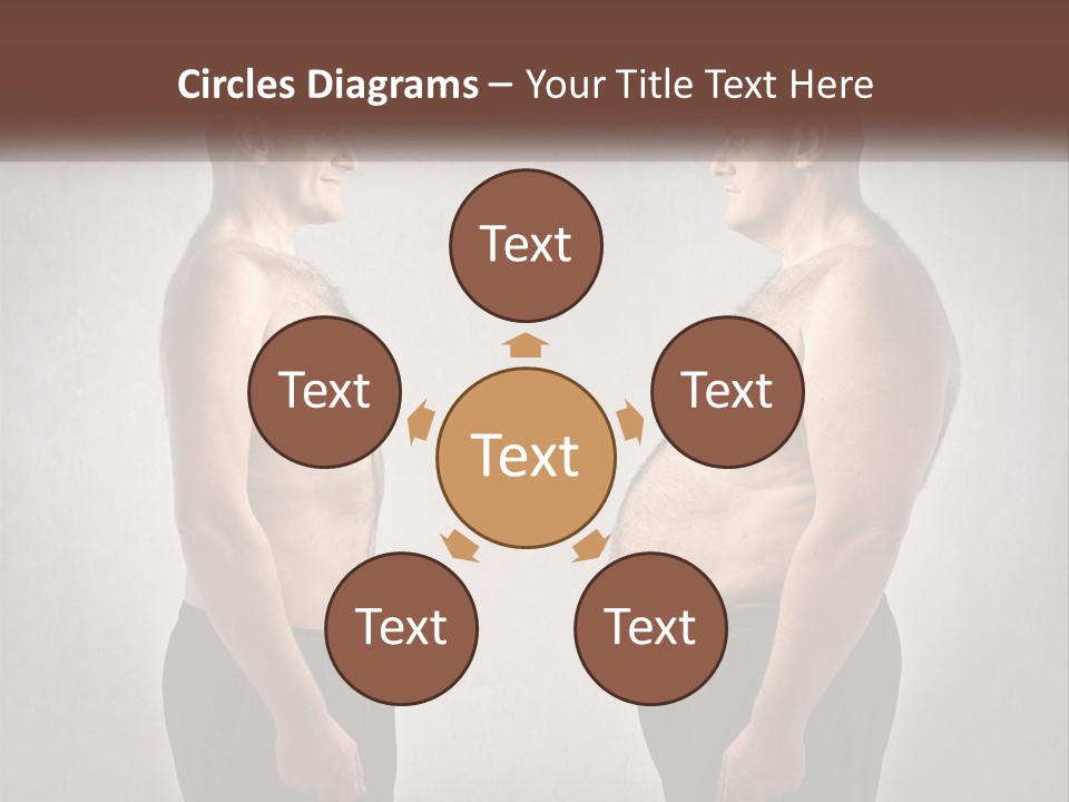 Man Lose Weight Adult PowerPoint Template