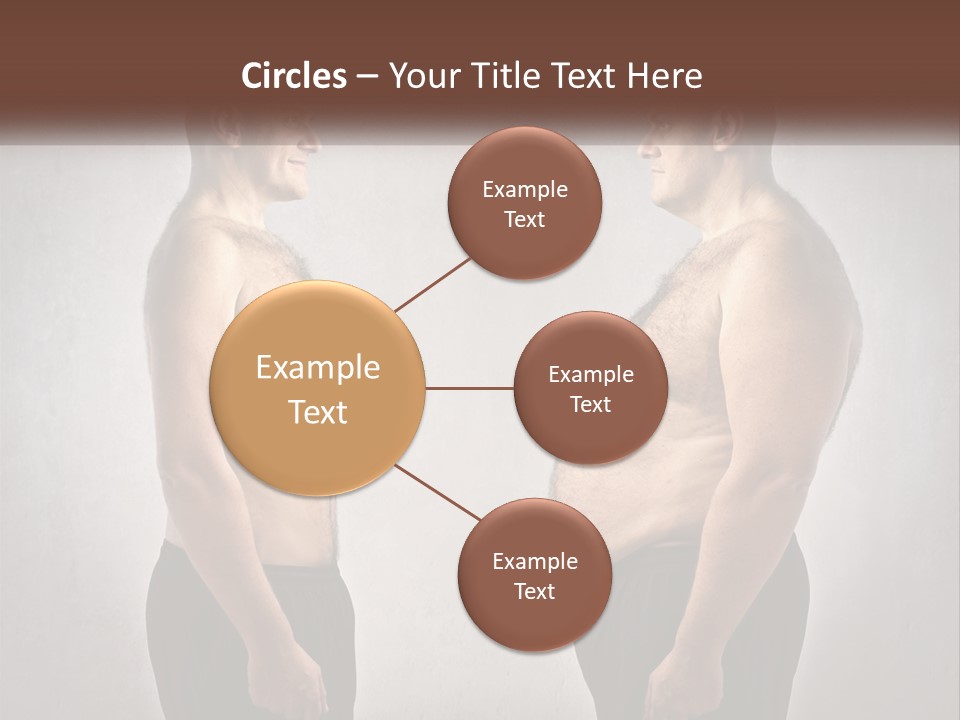 Man Lose Weight Adult PowerPoint Template