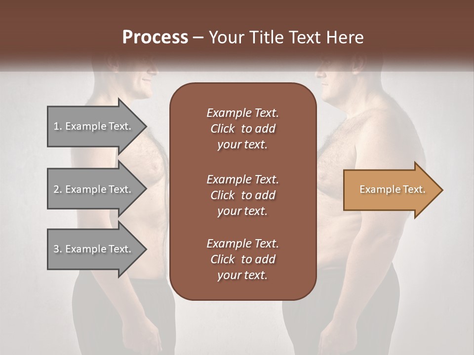 Man Lose Weight Adult PowerPoint Template
