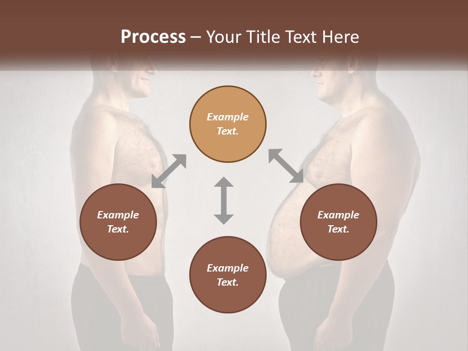 Man Lose Weight Adult PowerPoint Template