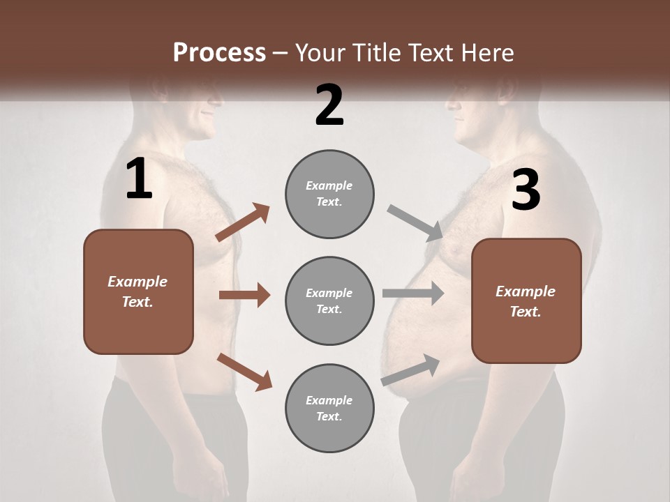 Man Lose Weight Adult PowerPoint Template