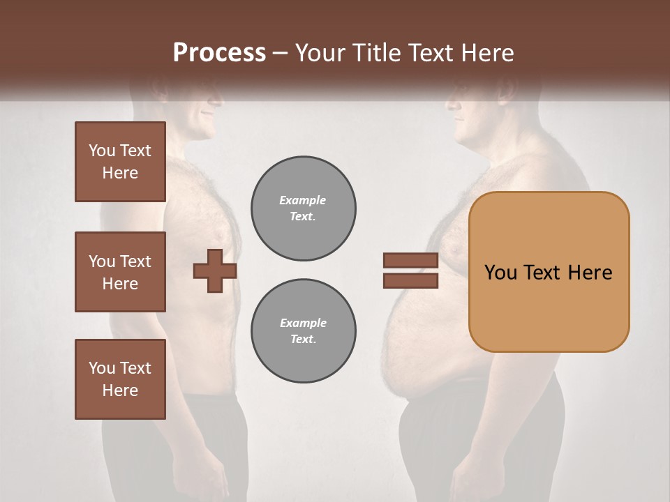 Man Lose Weight Adult PowerPoint Template