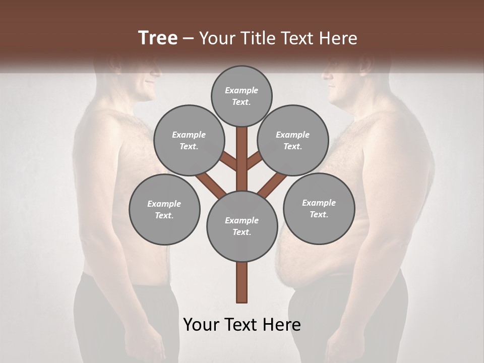 Man Lose Weight Adult PowerPoint Template