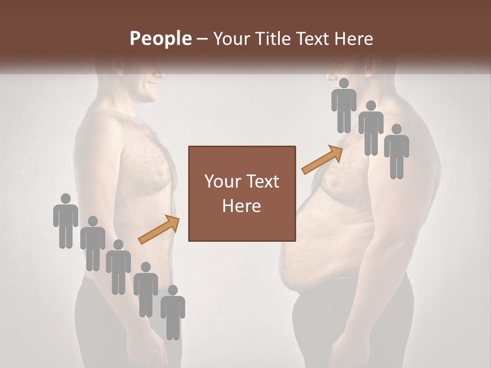 Man Lose Weight Adult PowerPoint Template